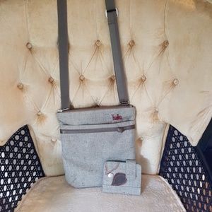 Cute Haiku crossbody with matching wallet